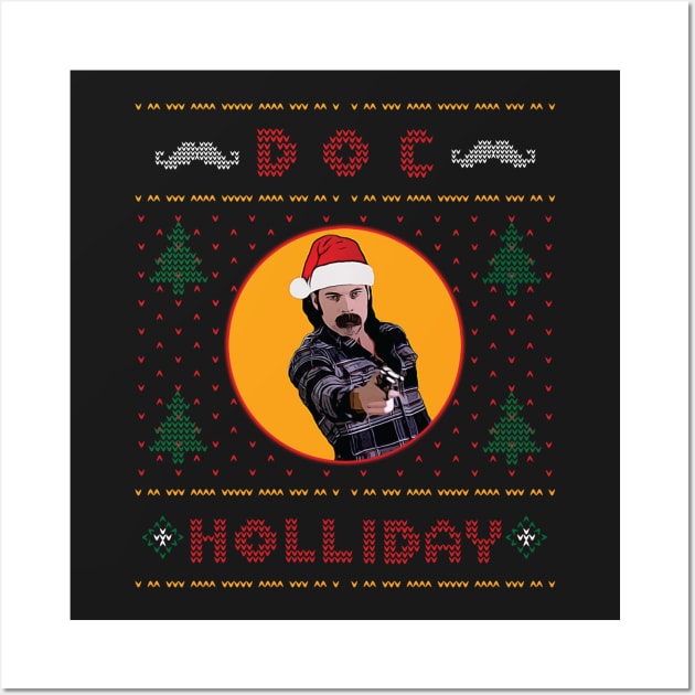 Doc Holiday XMas #2 Wall Art by LiminalSpaceDesigns